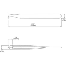 Load image into Gallery viewer, Tweezers - Tronex 15AP Cutting Large Parallel Cut, Pointed Tips