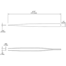 Load image into Gallery viewer, Tweezers - Tronex SS SS Long and Thin Tip, Very Fine