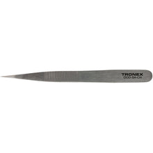 Load image into Gallery viewer, Tweezers - Tronex 00D SS W/ Finger Grip, Serrated Tips, Fine

