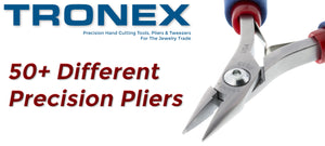 Tronex P742S Flat Nose Pliers Wide Step Tips with Long, Serrated Jaw