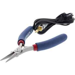 Grounded Pliers - Tronex Needle Nose Pliers For Micro Welders - Long Tip