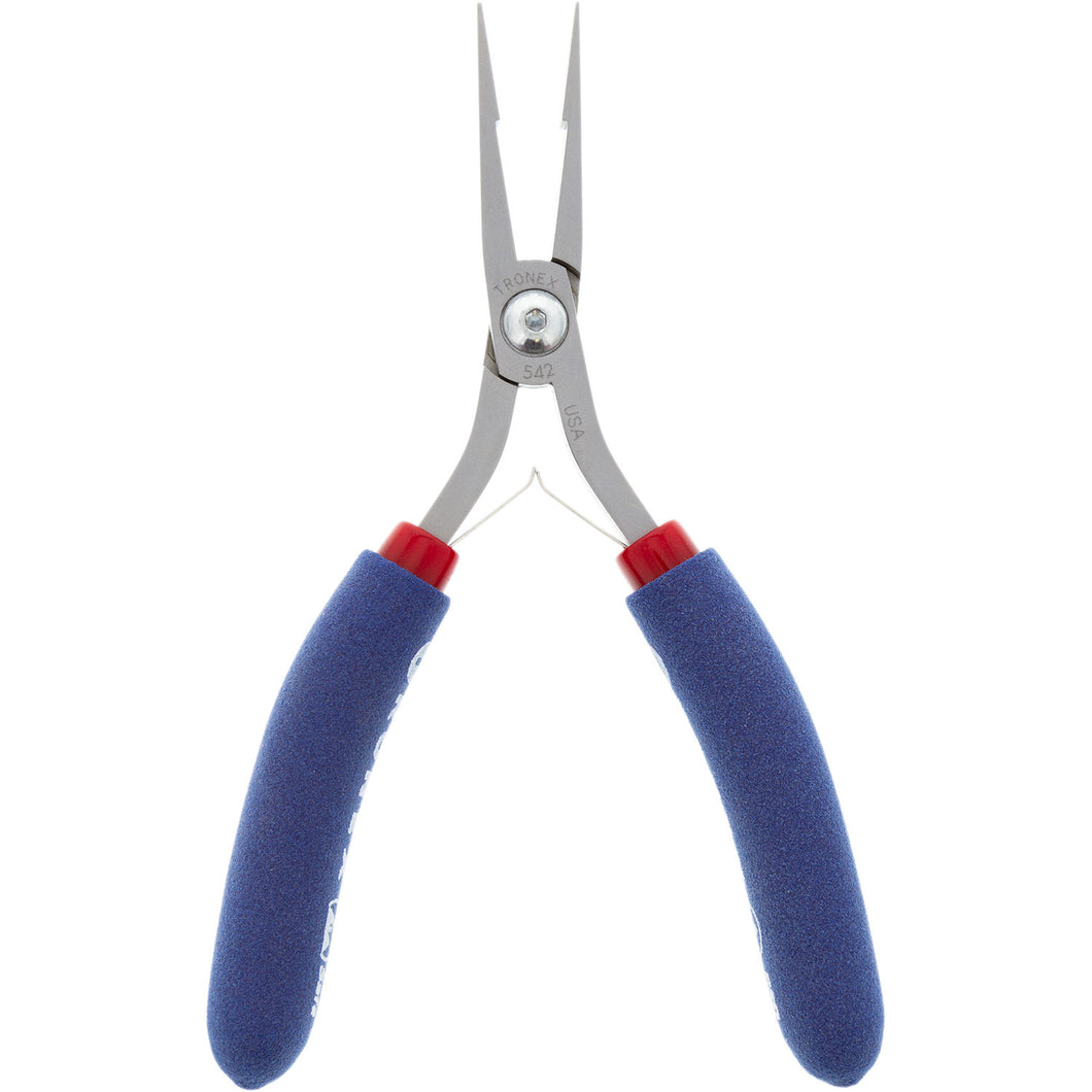 P542/P742 • Flat Nose Pliers - Long Nose, Wide Tip, Stepped