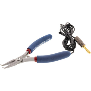 Grounded Pliers – Tronex Fine Bent Nose For Micro Welders - Bent Long Tip